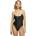 Urban Classics Бански костюм Urban classics Recycled Retro swimsuit - Black (Black / White)