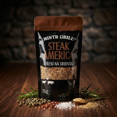 Mistr grilu Grilovací koření Steak America 150 g