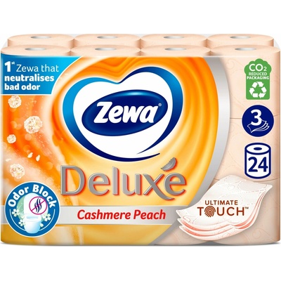 Zewa Deluxe Aquatube Cashmere Peach 24 ks