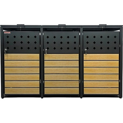 Scorpion Přístřešek na popelnice D01GW3Z antracit hnědý – Zboží Dáma