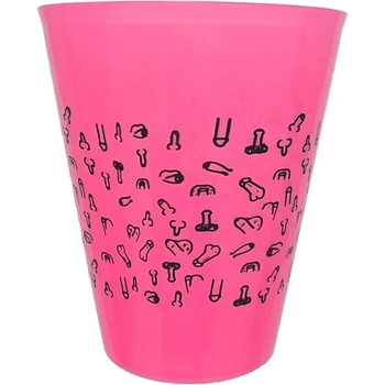 Парти чаша с пениси, провокативна и забавна - Cup Penises Pink 500ml (D-245426)