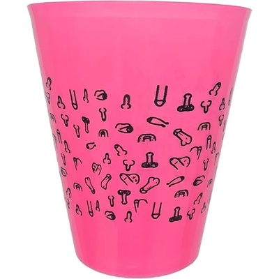 Парти чаша с пениси, провокативна и забавна - Cup Penises Pink 500ml (D-245426)