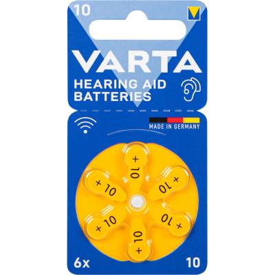 Varta Hearing Aid Type 10 6ks 24610101416