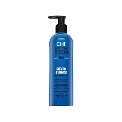 CHI Color Illuminate Silver Blonde Blue Shampoo tónovací šampon pre platinovo blond a šedivé vlasy 355 ml