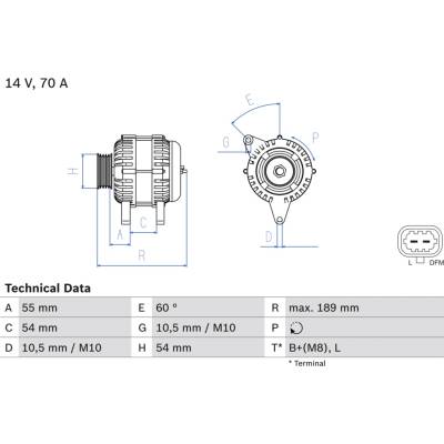 Alternátor BOSCH 0 986 083 580