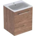 Geberit Комплект стенен шкаф и мивка Geberit Selnova от орех, 1 врата, 55 см (501.250.00.1)