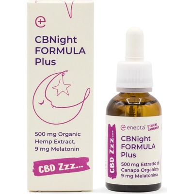 Enecta CBNight PLUS konopný olej s melatoninem 250 mg CBN 250 mg CBD 30 ml – Zbozi.Blesk.cz