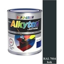 Alkyton RAL 7016 antracitová šedá, lesklá farba na hrdzu 2v1, 0,75l