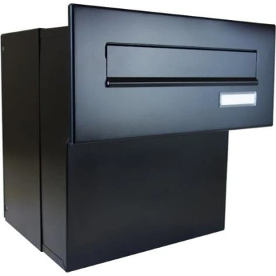 DOLS F-042 ČD-1 RAL9005 - poštová schránka na zamurovanie, s menovkou, čierna