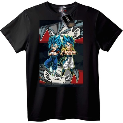 NOONEBRAND Тениска Супер Сайян Син Goku & Vegeta - 2XL, White