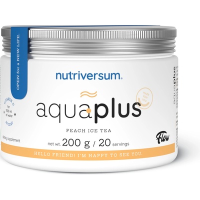 Nutriversum FLOW AQUA PLUS broskyňový ľadový čaj 200 g