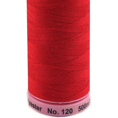 Polyesterové nitě návin 500 m Aspo Amann Varianta: 0504 True Red, Balení: 5 ks