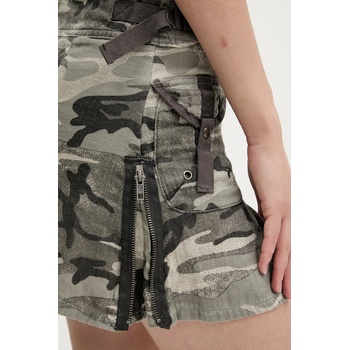 Guess Originals Памучна пола Guess Originals в сиво къса разкроена W5YD0O WHFN1 (W5YD0O.WHFN1)