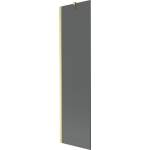 Mexen Next параван за вана 1-крилен 50 x 150 cm, графит, златисто четкан - 895-050-000-00-40-55 (895-050-000-00-40-55)