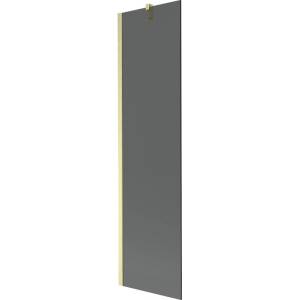 Mexen Next параван за вана 1-крилен 50 x 150 cm, графит, златисто четкан - 895-050-000-00-40-55 (895-050-000-00-40-55)