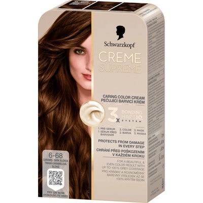 Schwarzkopf Creme Supreme 6-68 Tmavá karamelová blond