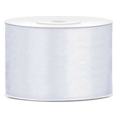 Saténová stuha bílá 5 cm x 25 m
