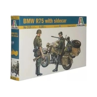 Italeri Italeri: Модел на мотоциклет BMW R75 със странична кабина, 1: 35