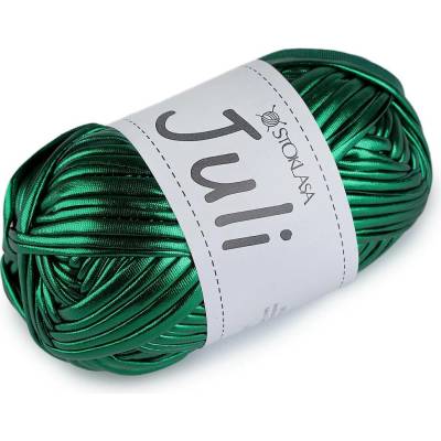 Pletací příze Juli metalická 100 g Varianta: 7 (14) zelená, Balení: 1 ks 60687/157430/281907