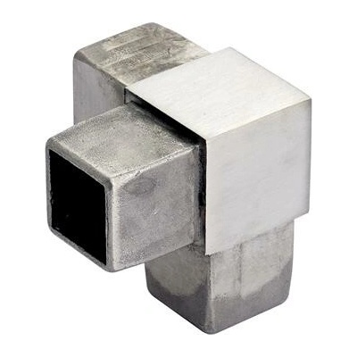 CROSO rohová spojka pro hranatou trubku 40 x 40 x 2,0 mm, nerez V4A