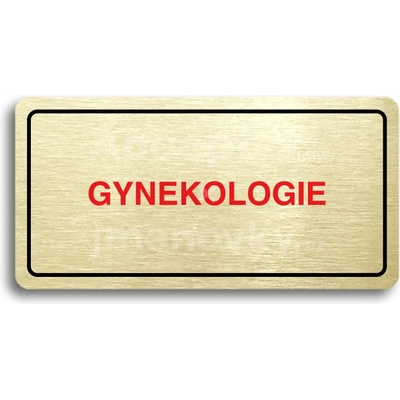 ACCEPT Piktogram GYNEKOLOGIE - zlatá tabulka - barevný tisk