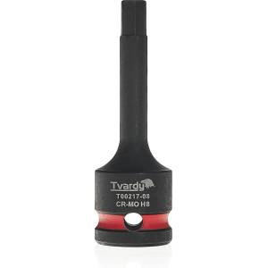 Tvardy Ударна вложка Tvardy HEX 1/2" H8 CR-MO 81584 (T00217-08)