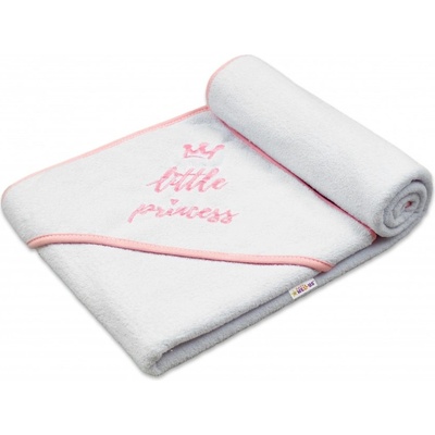 Baby Nellys Detská Termoosuška S Kapucňou Little Princess 100x100 Cm šedá
