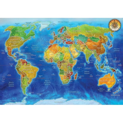 Art Geopolitická mapa světa 2000 dílků