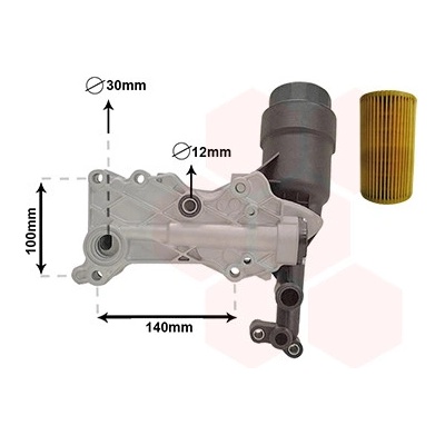 Chladič motorového oleja VAN WEZEL 30013703