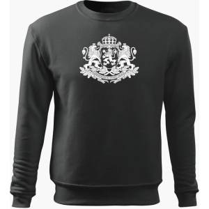 DRAGOWA мъжки суитшърт Герб на България, сив (37440)