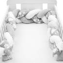 New Baby Ochranný mantinel do postieľky vrkoč Minka a Obláčik Multicolor