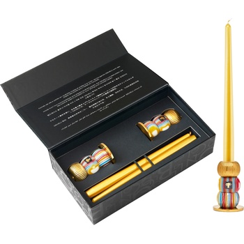 Baobab Collection Gemelli Gold Свещници със свещи, Комплект 4 ел (GEMELLIGOLD)