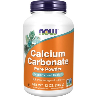NOW NOW Calcium Carbonate Powder, 340 Grams