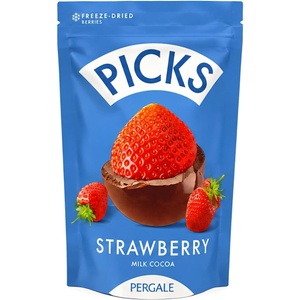 Pergalė Шоколадови Бонбони Picks Ягода 90 г
