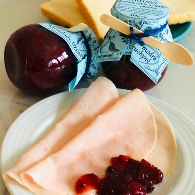 Modrá kuchyně chutney červený rybíz & cibule 310 g – Zboží Mobilmania