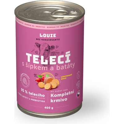Louie Telecí s šípky, batáty a prebiotiky 400 g – Zbozi.Blesk.cz