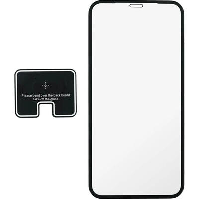 Prio 3D Glass Full Screen Curved Tempered Glass - калено стъклено защитно покритие за дисплея и камерата на iPhone 11 Pro Max, iPhone XS Max (черен-прозрачен)