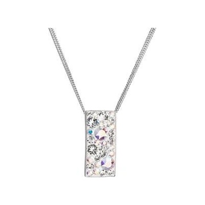 Pavona Stříbrný se Swarovski krystaly duhový obdélník 32074.2 AB