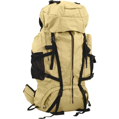 vidaXL Туристическа раница, каки, 100 л, Оксфорд плат (4009980)