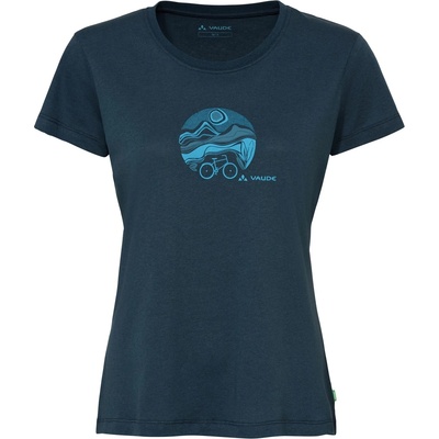 Vaude Дамска фланелка с къс ръкав за колоездене Vaude Women's Cyclist V T-shirt - Dark Sea / Dark Sea - размер 46 (EU) (116-5953-2017)