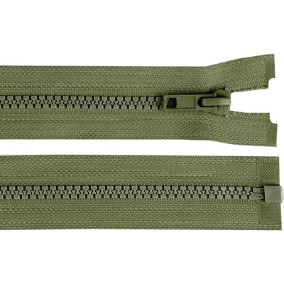 Prima-obchod Kostěný zip No 5 délka 45 cm bundový, barva 327 zelená