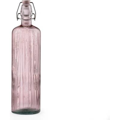 Ružová sklenená fľaša na vodu Bitz Kusintha, 1,2 l