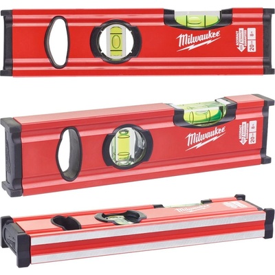 MILWAUKEE 4932472091 Slim Level 20cm, 2*akrylová libela, V-drážka na trubky