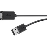 Belkin Кабел удължител Belkin USB-A (M) към USB-A (F), 4.8м, Черен (F3U153bt4.8M)