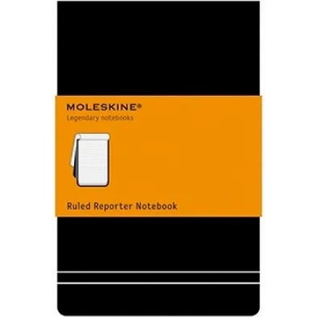 Moleskine srl Pocket Reporter Ruled Notebook Black | Moleskine