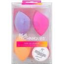 Real Techniques Chroma Miracle Complexion hubka pre aplikáciu make-upu 1 ks + Miracle Powder hubka na púder 1 ks + Miracle Cleansing čistiaca hubka 1 ks + čistiace mydlo pre kozmetické štetce 1 ks