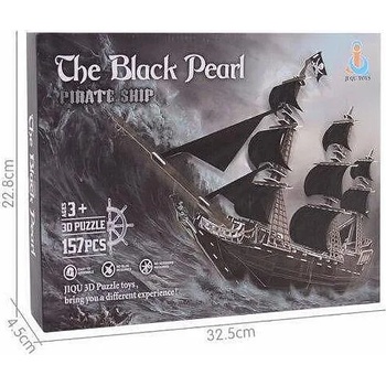 Image 1 of ZeIndustry Toys 3D Пъзел Пиратски Кораб - Черната Перла - 157 части - The Black Pearl 3D Puzzle