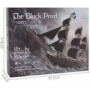 ZeIndustry Toys 3D Пъзел Пиратски Кораб - Черната Перла - 157 части - The Black Pearl 3D Puzzle