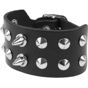 Black & metal Гривна Шишарки+ Шипове - bwz-709