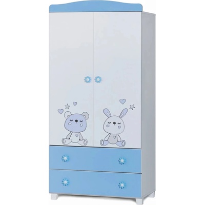 Дейзи Н БЕБЕШКИ И ДЕТСКИ ГАРДЕРОБ ЛИВИО С АПЛИКАЦИЯ СЪНЛИВКО БЯЛ+СИН